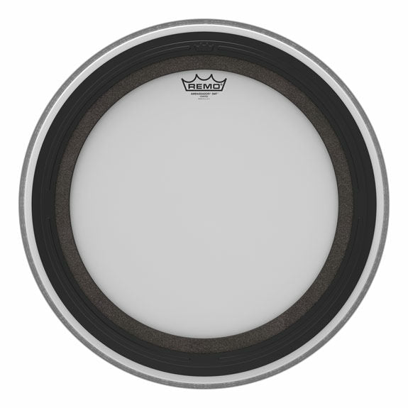 18" Remo Ambassador SMT Coated Bass Drumhead with Clear Dot (Tom Hoop)