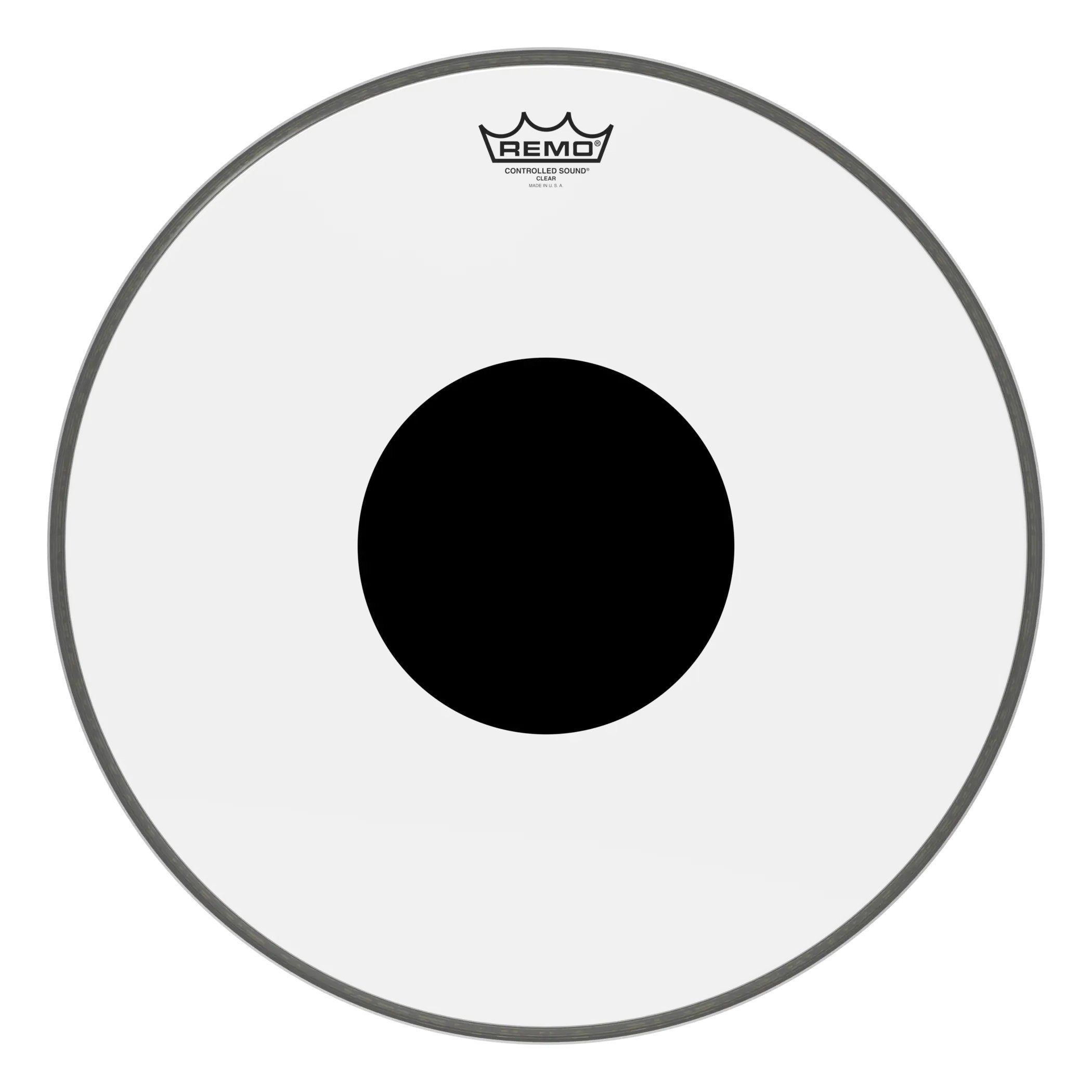 Remo Controlled Sound Clear Bass Drumhead - Top Black Dot - 18"