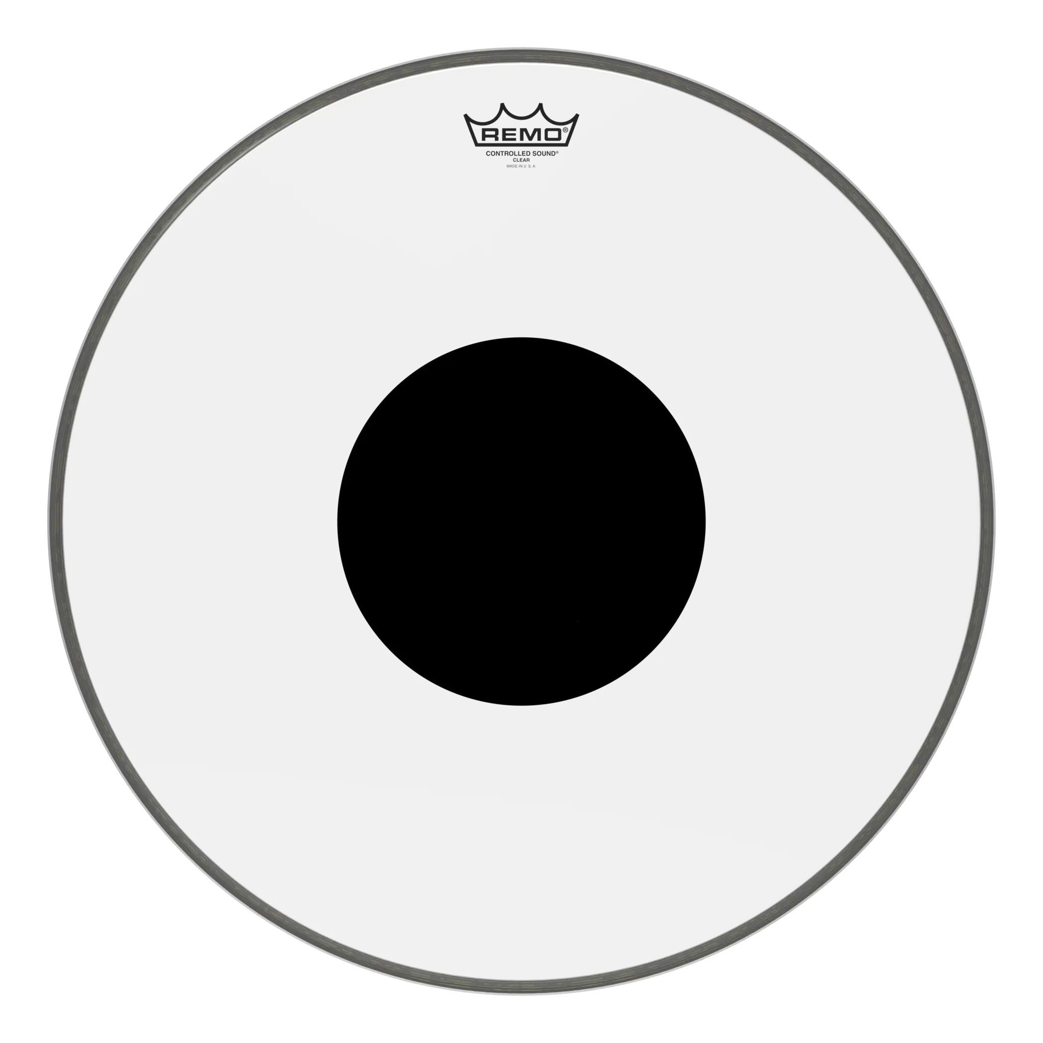 Remo Controlled Sound Clear Bass Drumhead - Top Black Dot - 20"