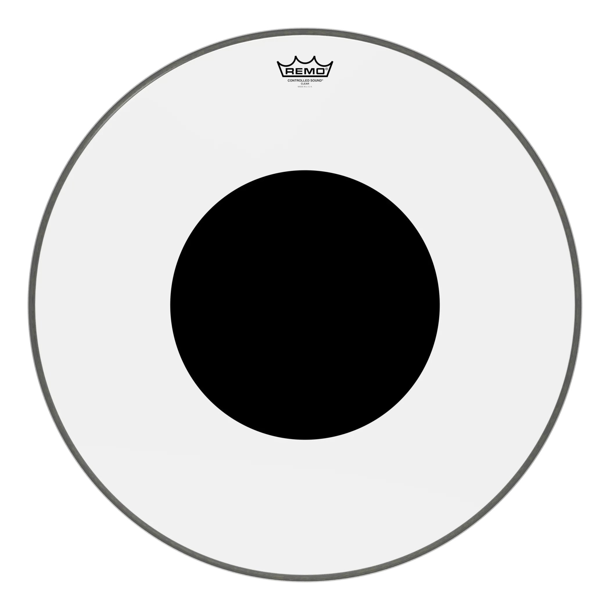 Remo Controlled Sound Clear Bass Drumhead - Top Black Dot - 26"