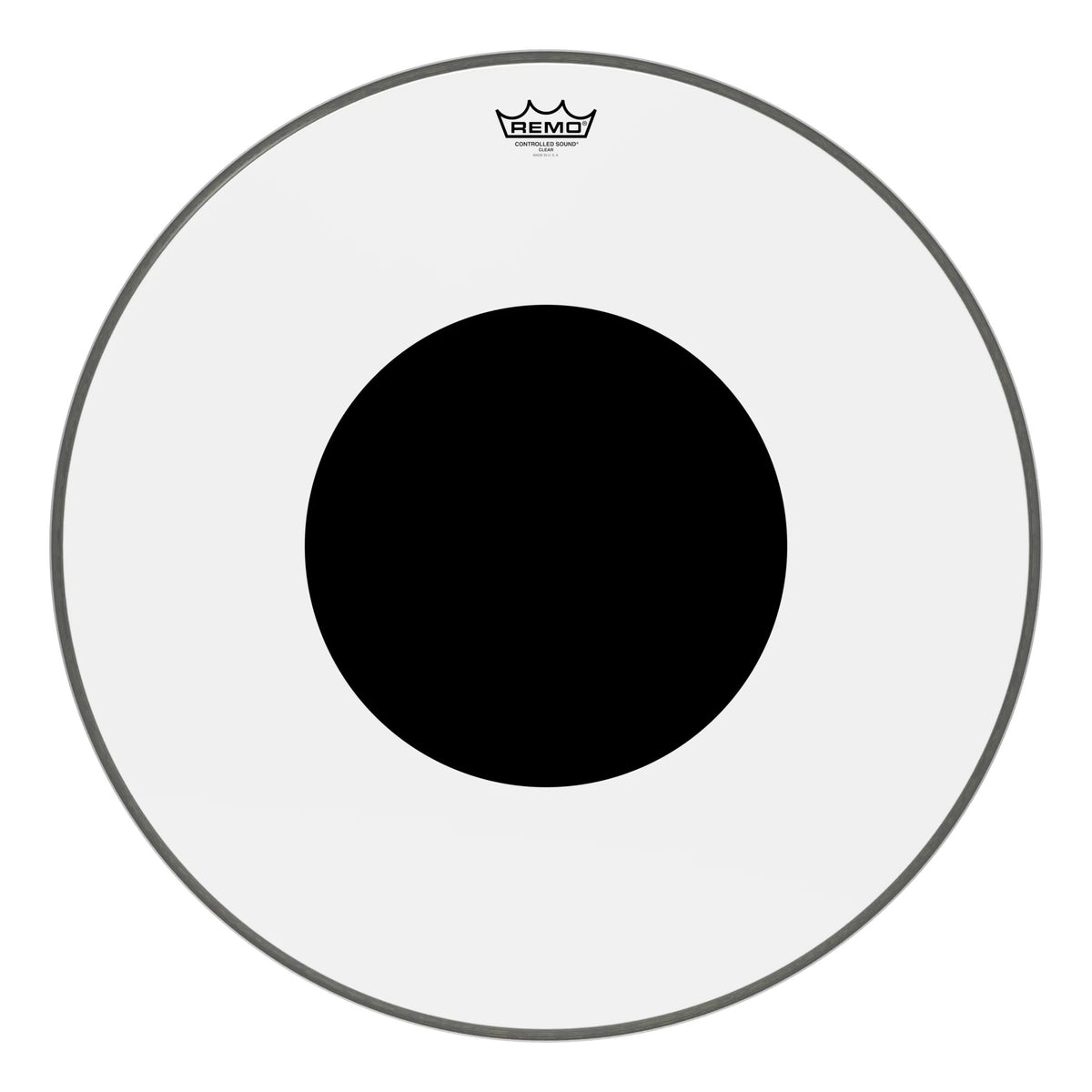 Remo Controlled Sound Clear Bass Drumhead - Top Black Dot - 26"