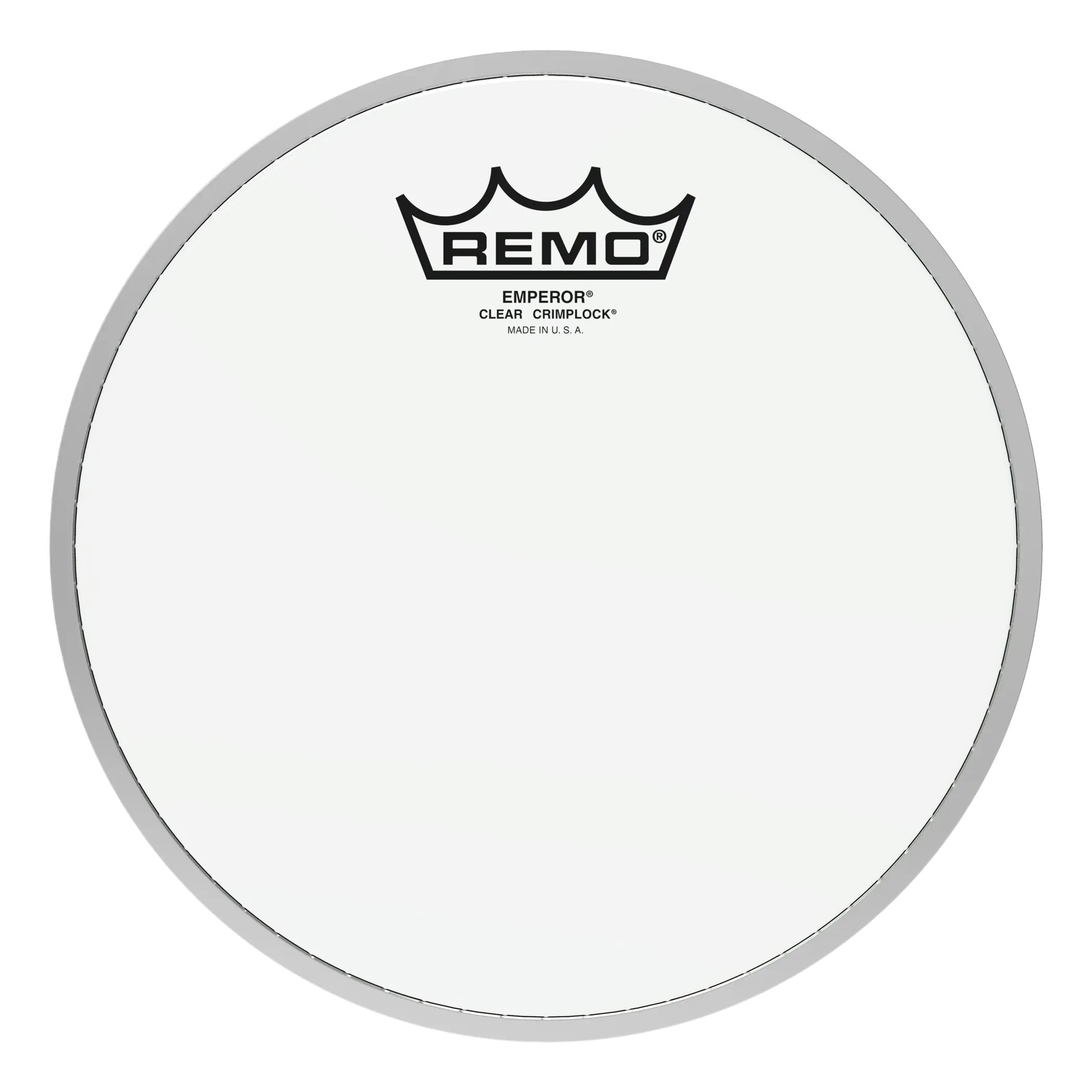 Remo Emperor Clear Crimplock Marching Tenor Drumhead - 8"