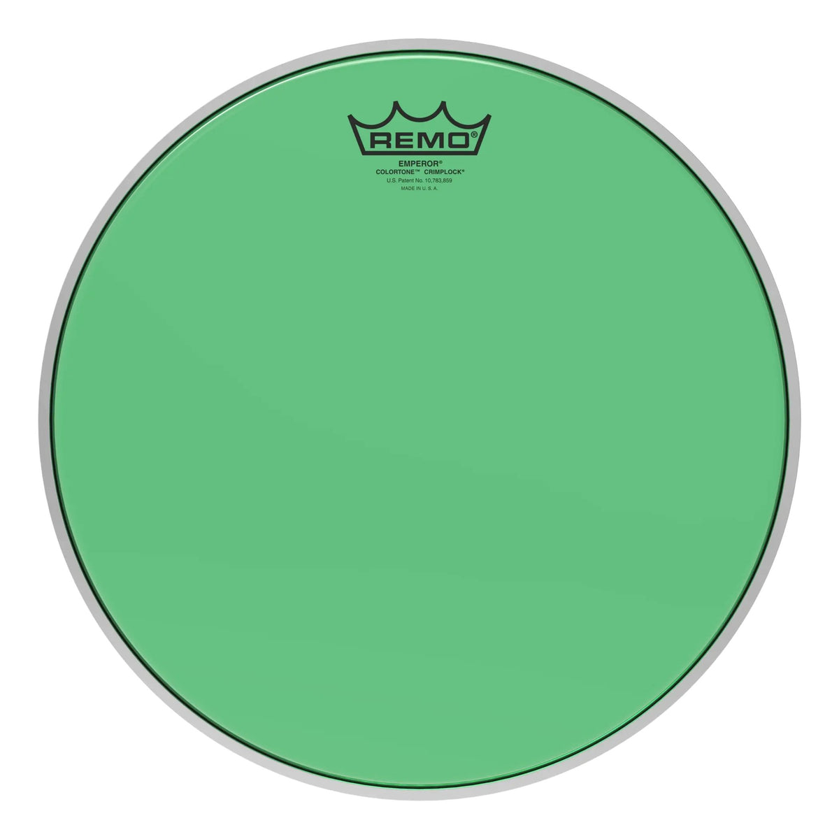 Remo Emperor Colortone Green Crimplock Marching Tenor Drumhead - 13"