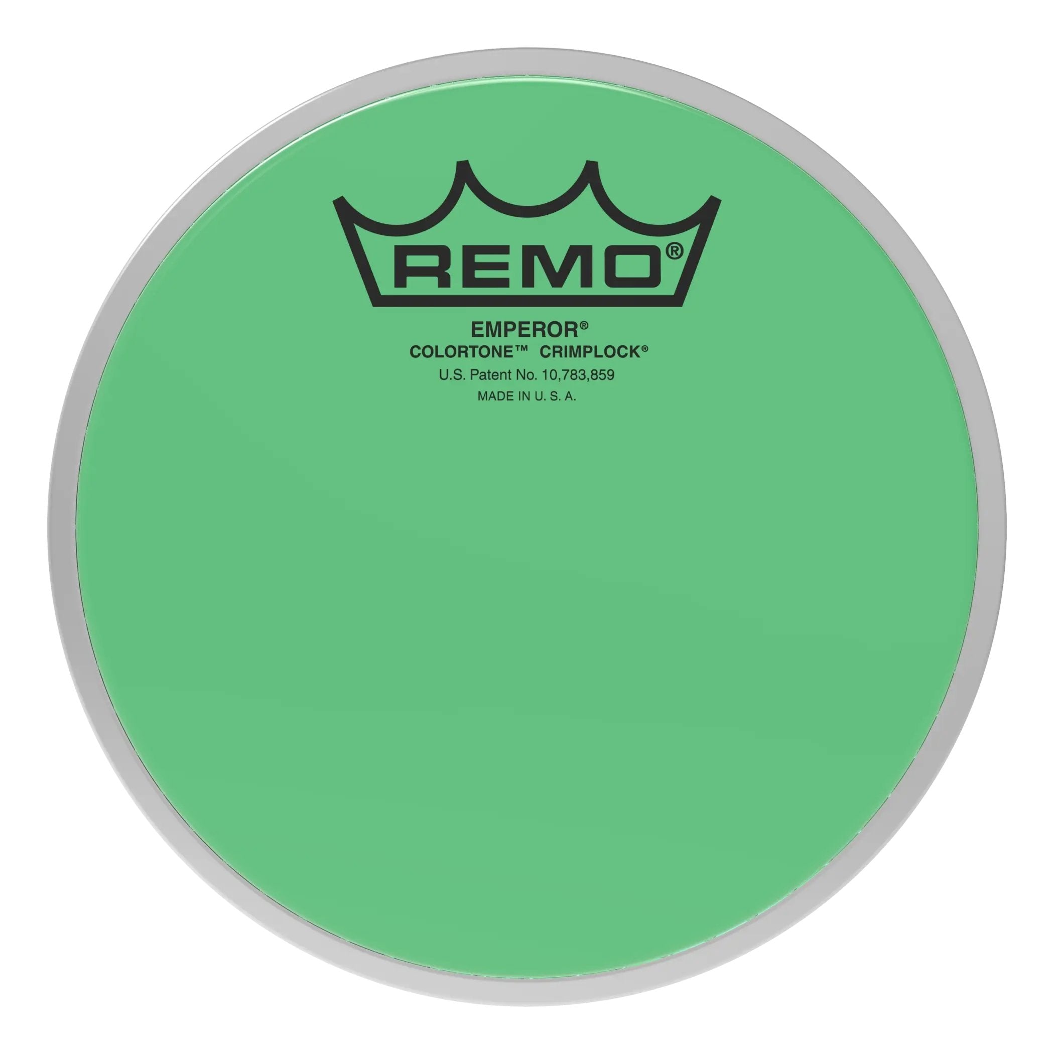 Remo Emperor Colortone Green Crimplock Marching Tenor Drumhead - 6"