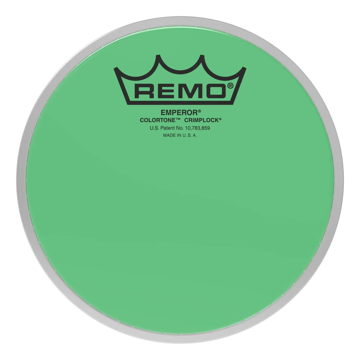 Remo Emperor Colortone Green Crimplock Marching Tenor Drumhead - 6"