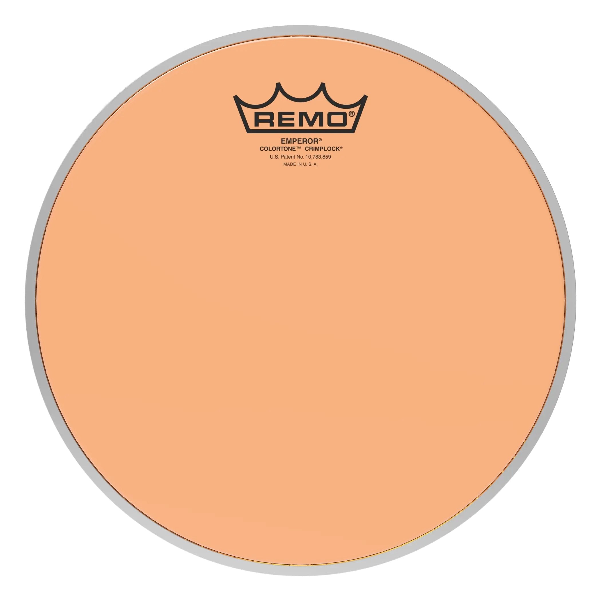 Remo Emperor Colortone Orange Crimplock Marching Tenor Drumhead - 10"