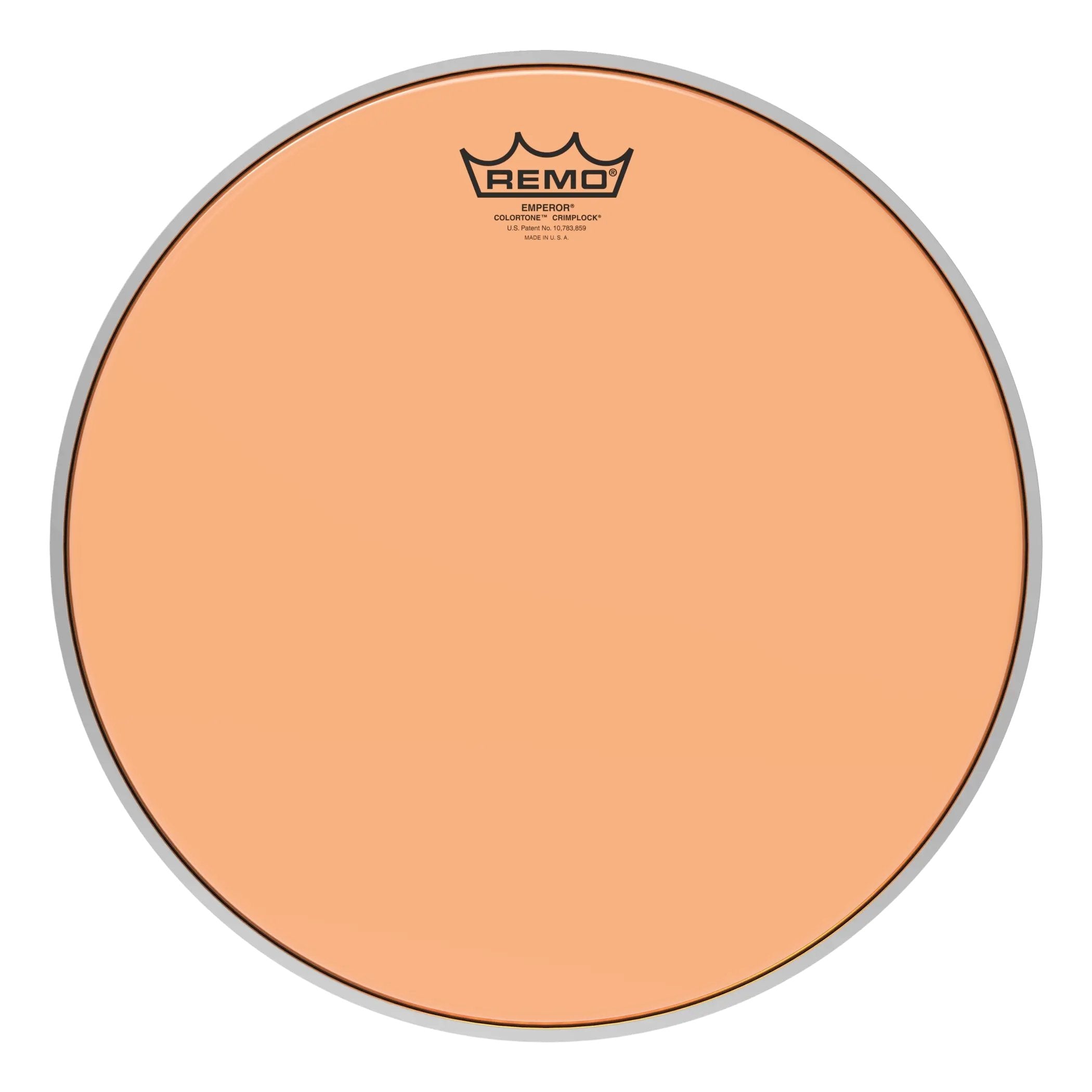 Remo Emperor Colortone Orange Crimplock Marching Tenor Drumhead - 14"