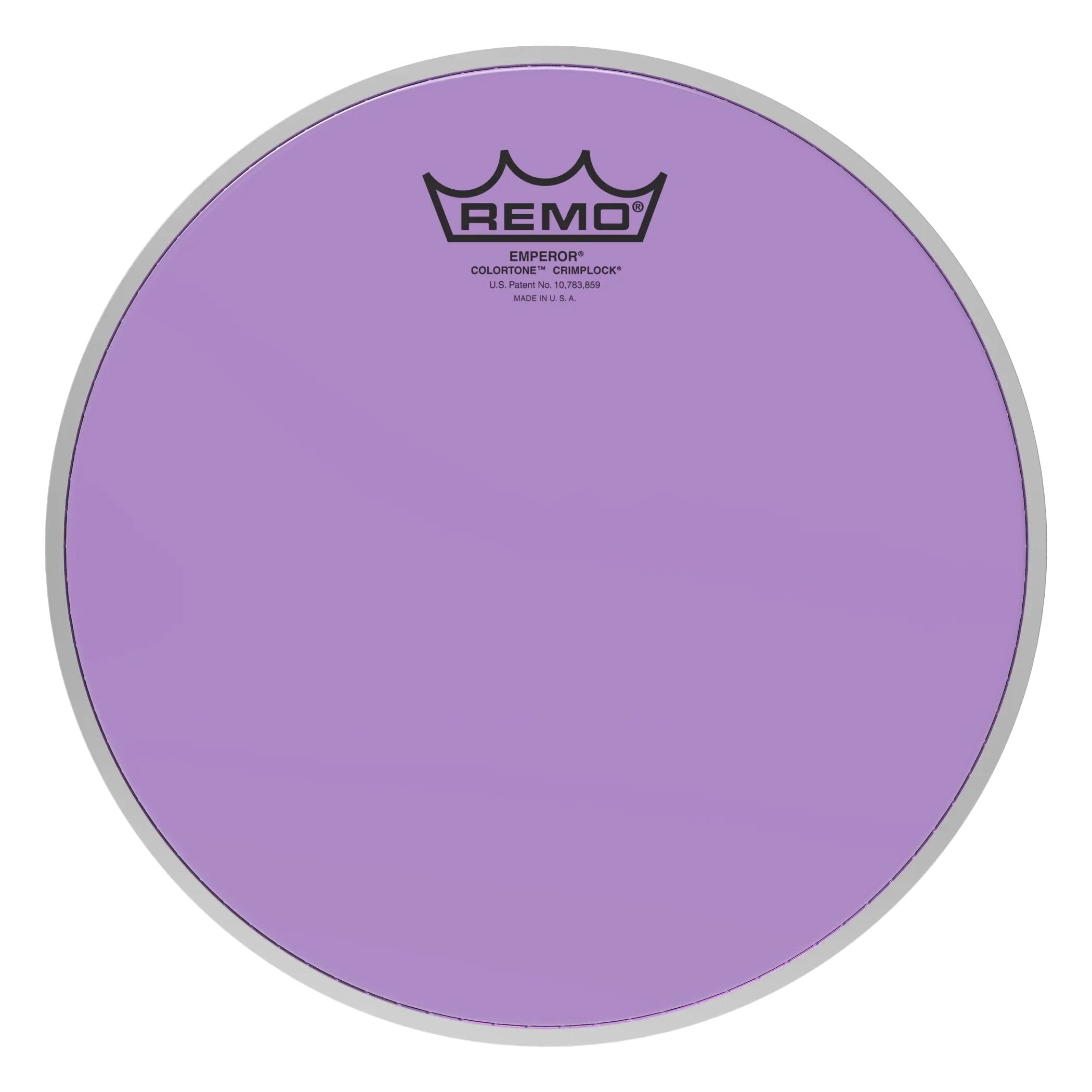 Remo Emperor Colortone Purple Crimplock Marching Tenor Drumhead - 10"