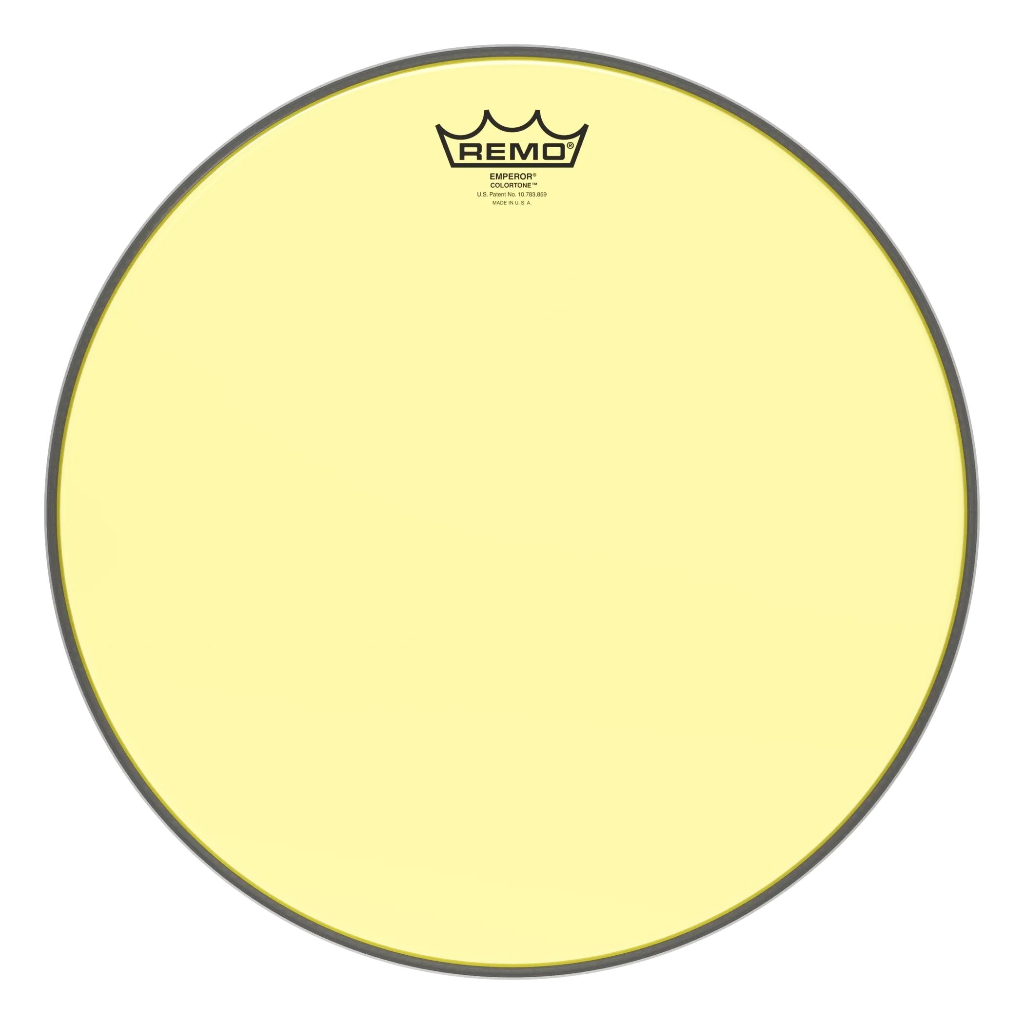 Remo Emperor Colortone Yellow Drumhead - 15"