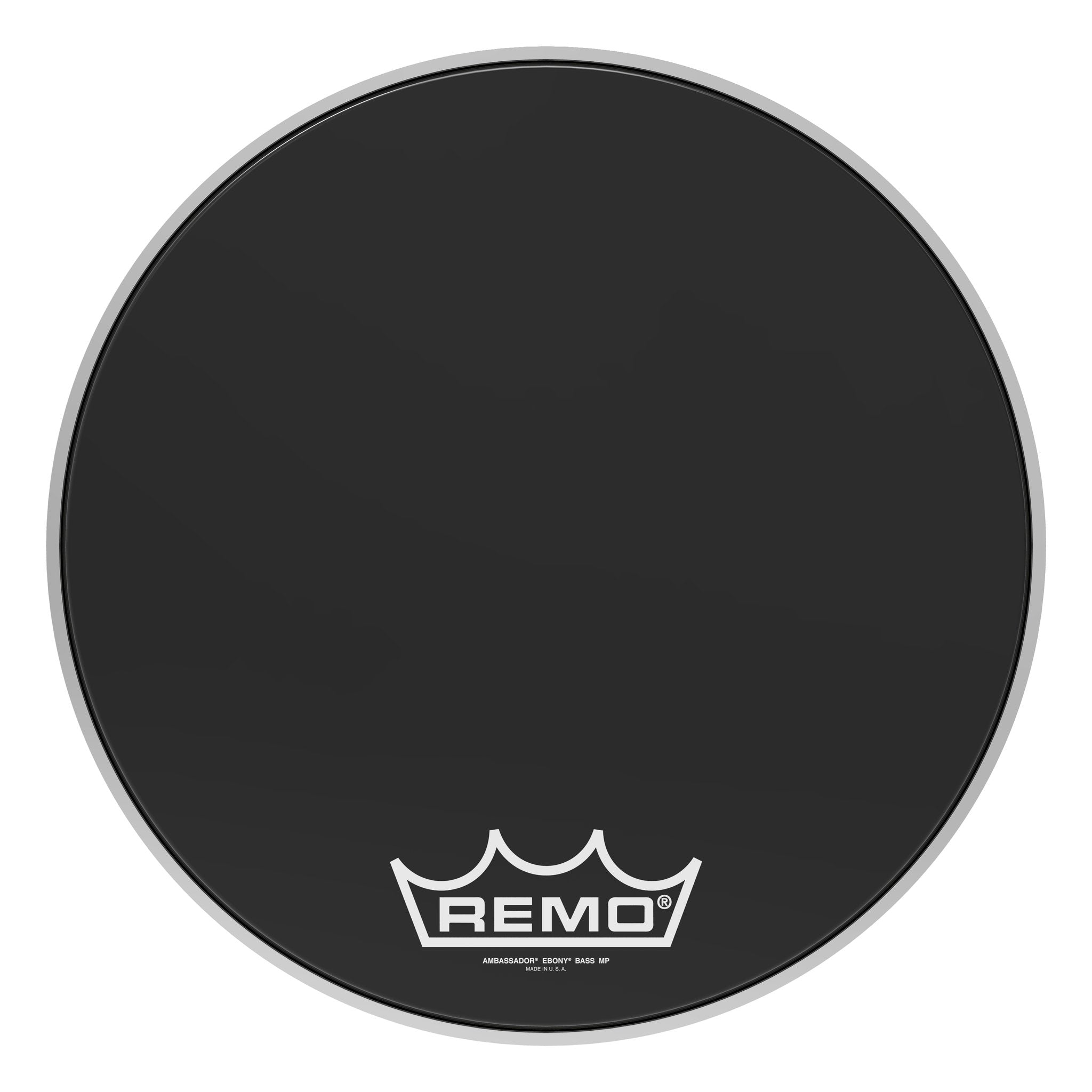 Remo Ambassador Ebony Marching Bass Drum Head 18" es-1018-mp
