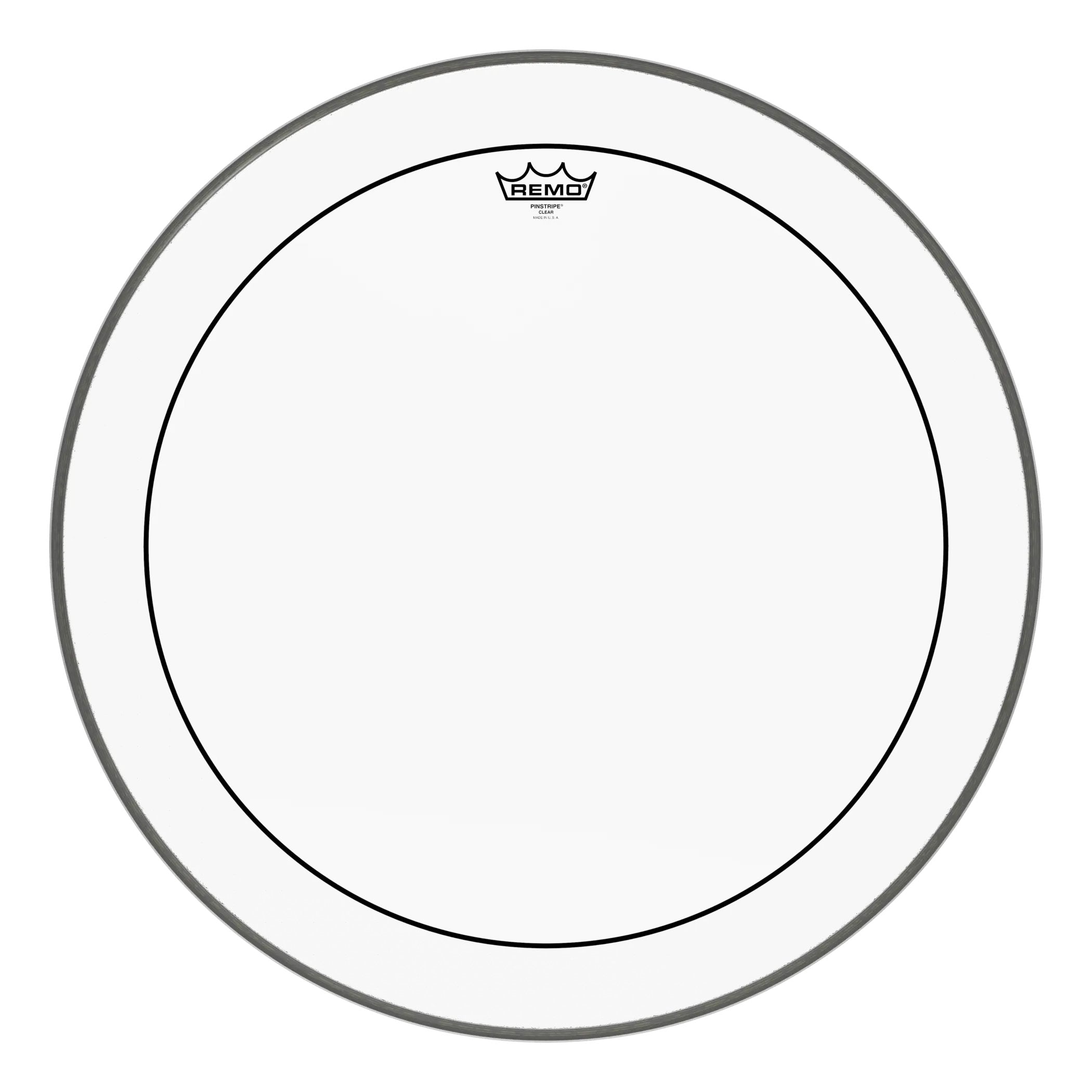 Remo Pinstripe Clear Bass Drumhead - 24"