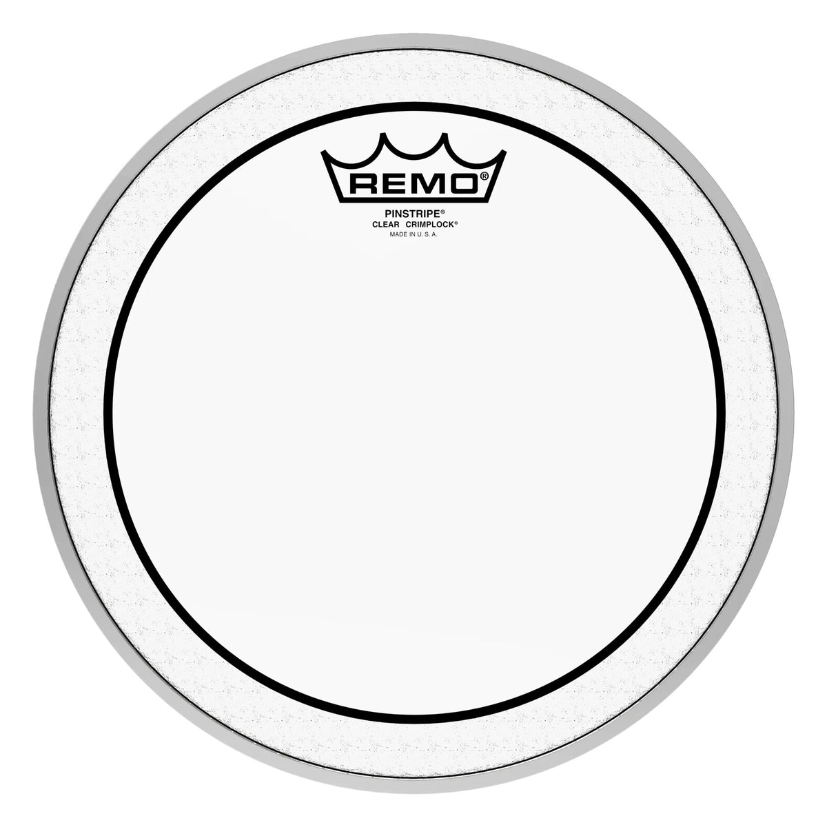 Remo Pinstripe Clear Crimplock Marching Tenor Drumhead - 10"