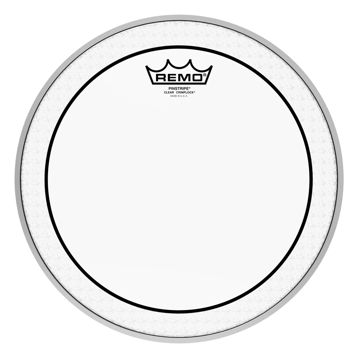 Remo Pinstripe Clear Crimplock Marching Tenor Drumhead - 12"