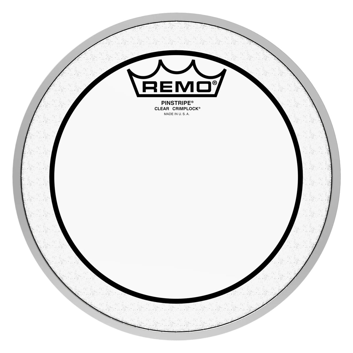 Remo Pinstripe Clear Crimplock Marching Tenor Drumhead - 8"