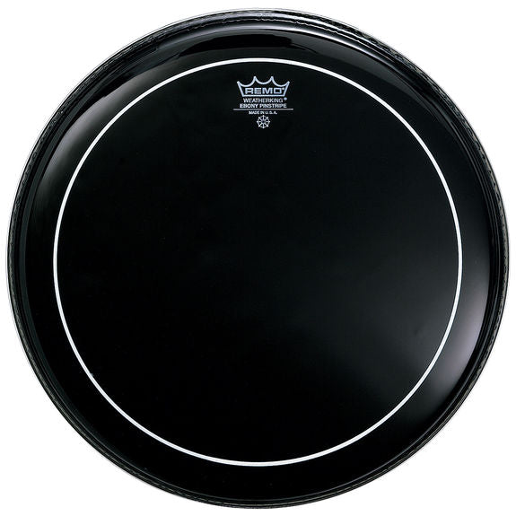 16" Remo Pinstripe Ebony Bass Drum Head