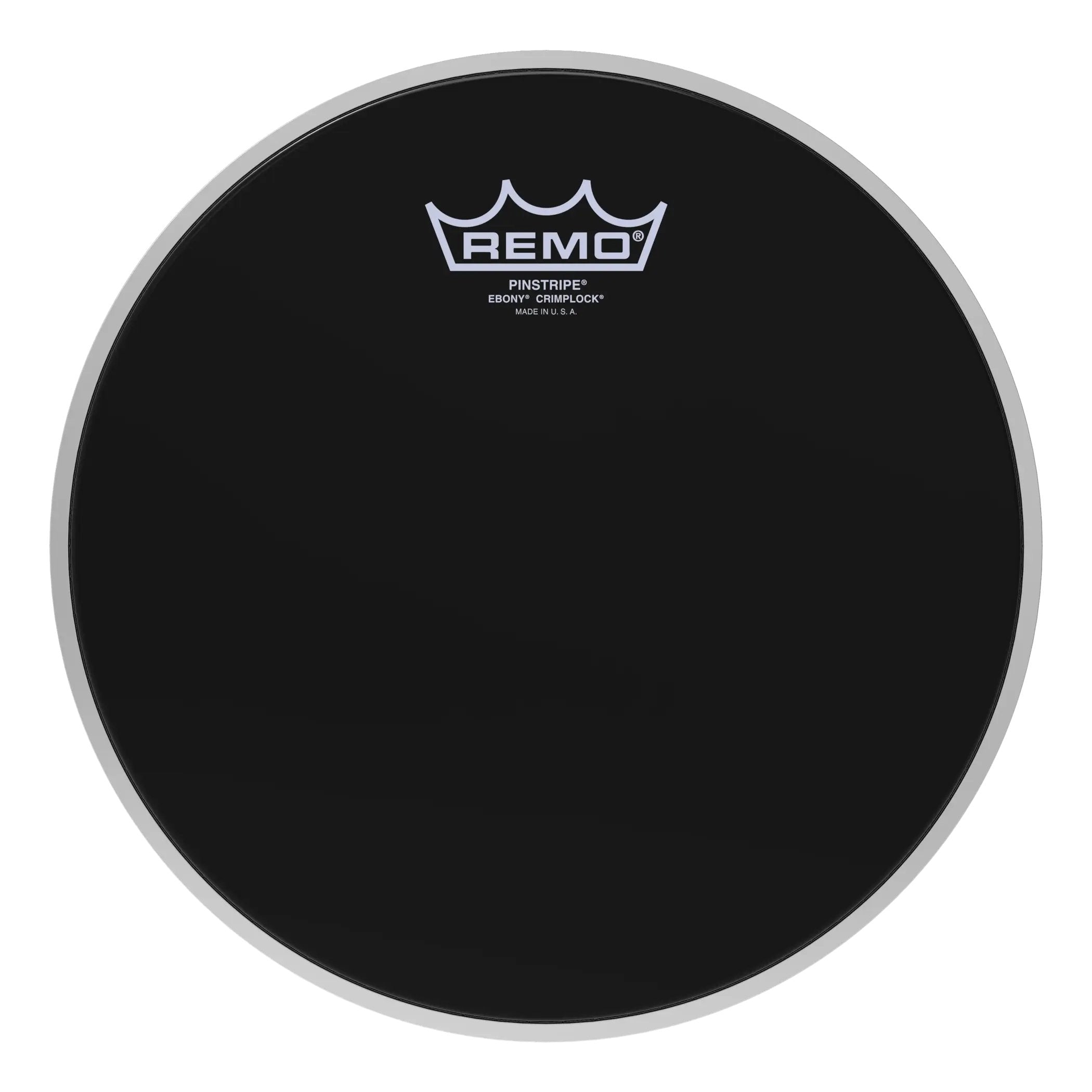 Remo Pinstripe Ebony Crimplock Marching Tenor Drumhead - 10"