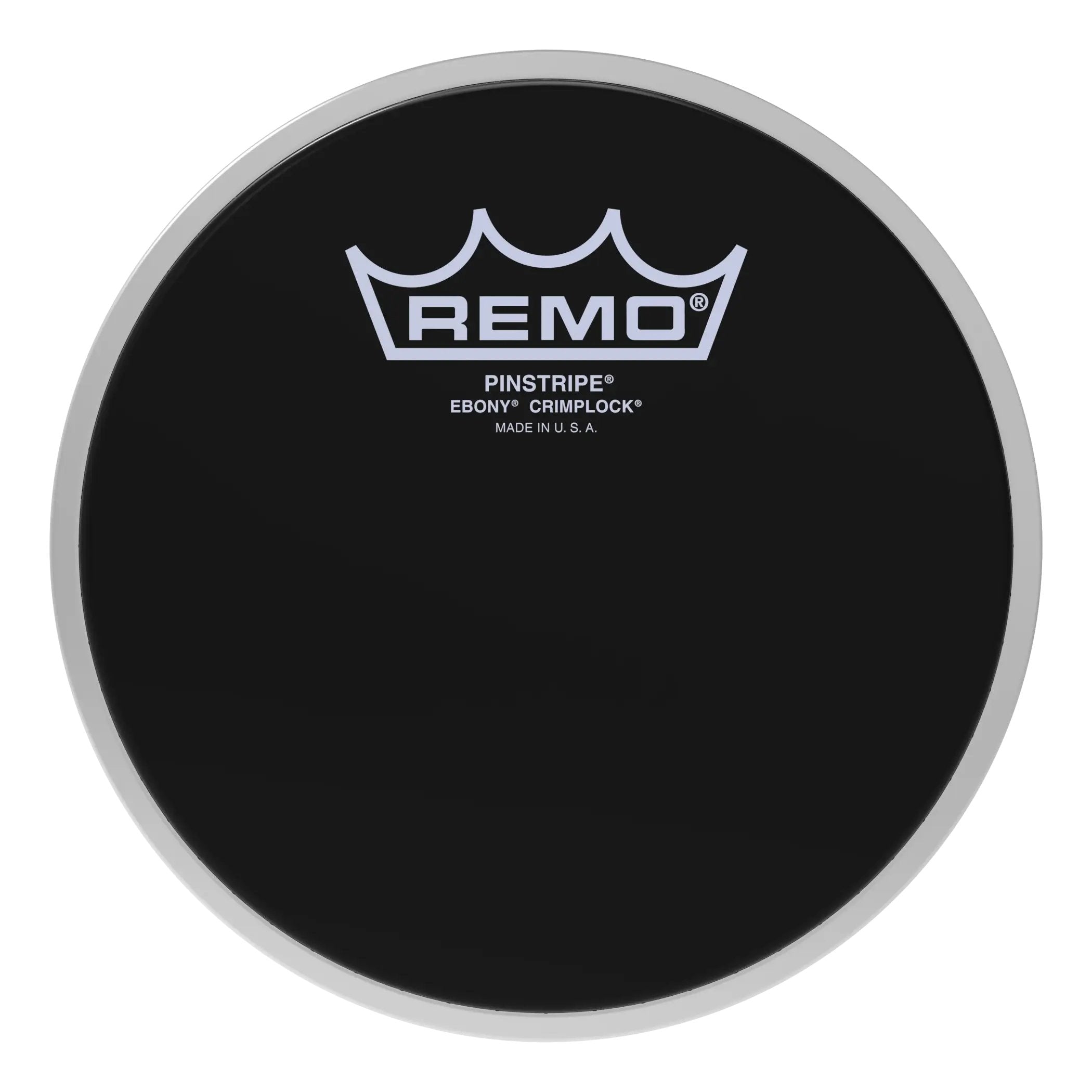 Remo Pinstripe Ebony Crimplock Marching Tenor Drumhead - 6"