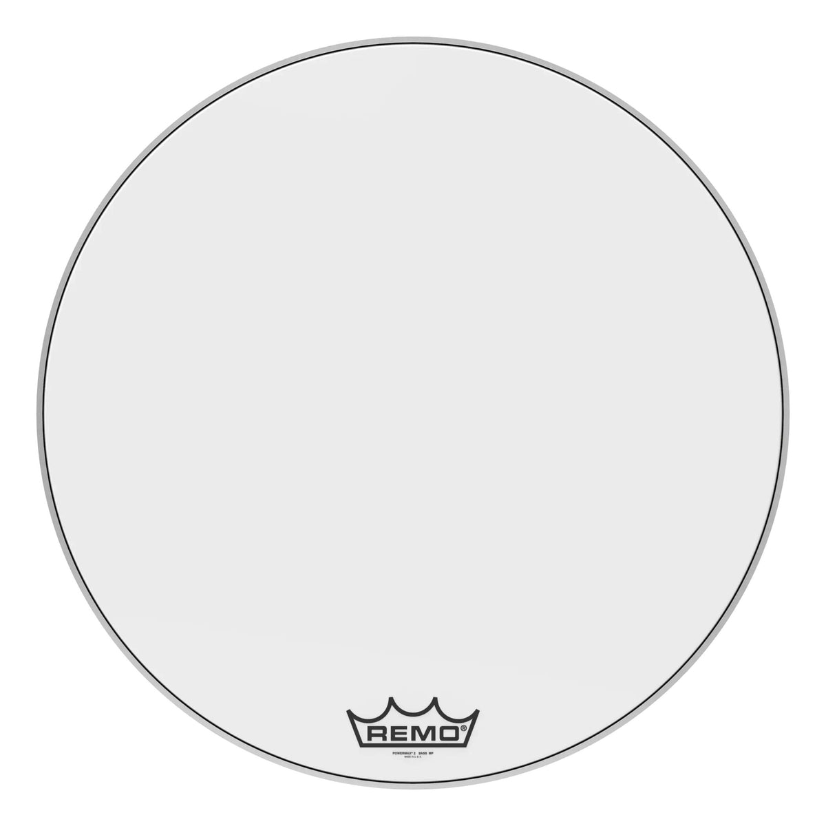 Remo Powermax 2 Ultra White Crimplock Marching Bass Drumhead - 32"