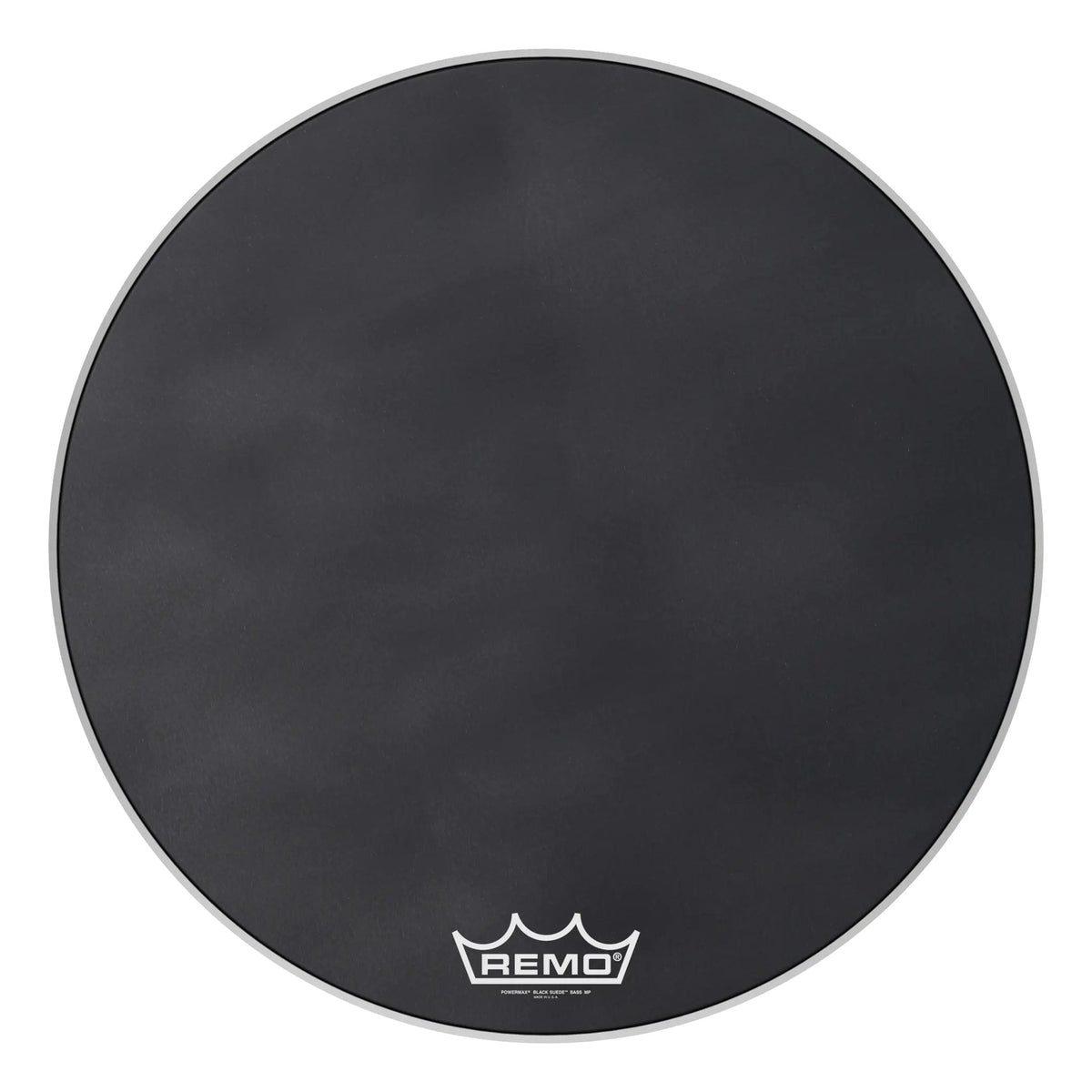 Remo Powermax Black Suede Crimplock Marching Bass Drumhead - 30"