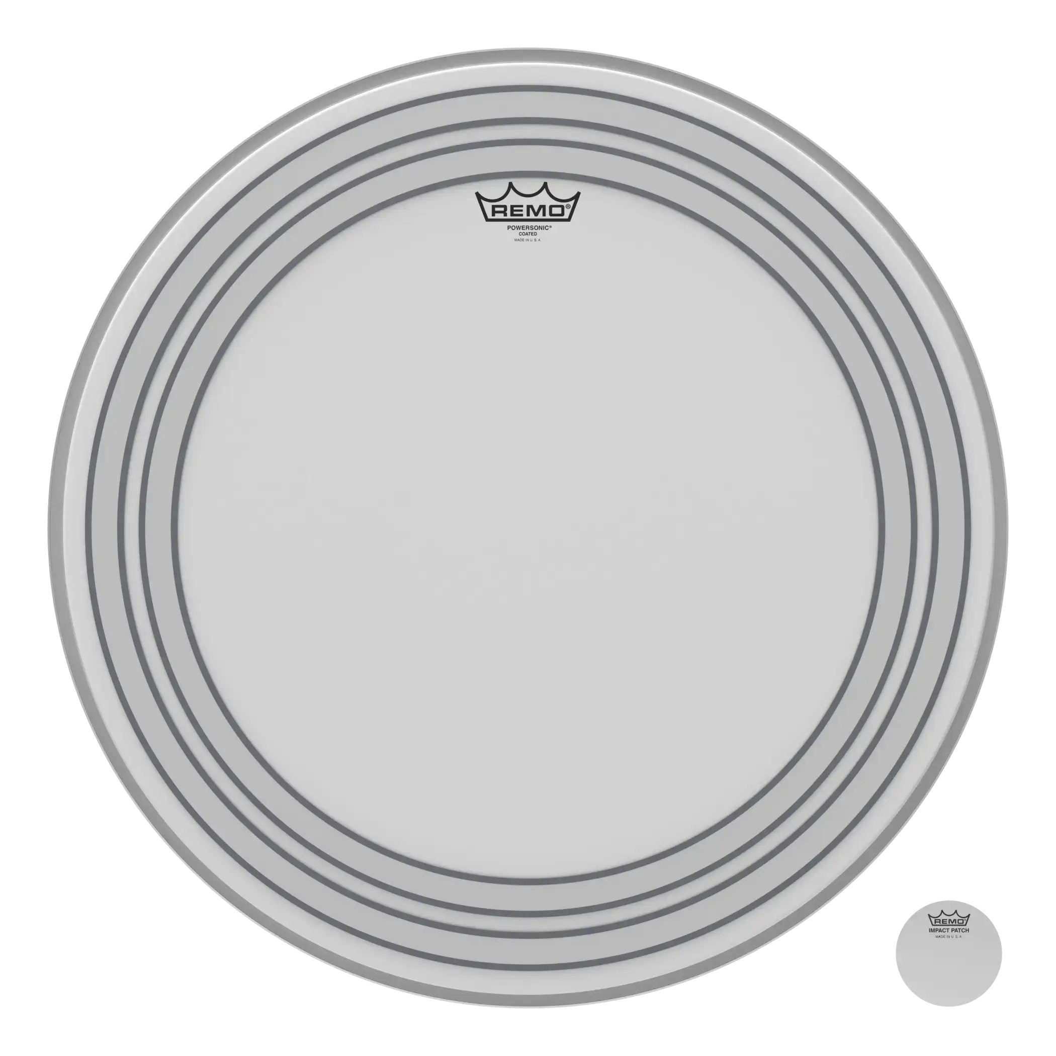Remo Powersonic Coated Bass Drumhead - 22"