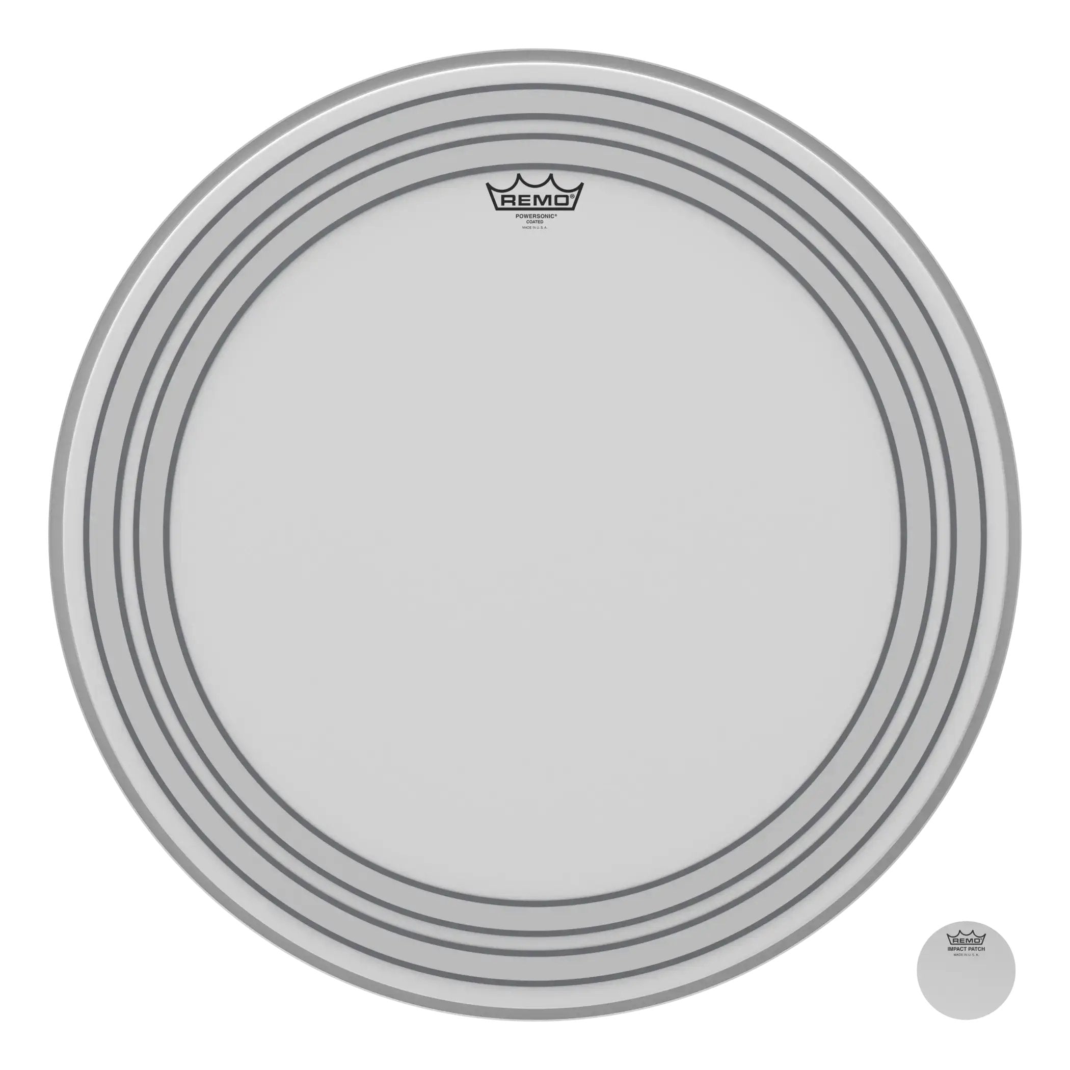 Remo Powersonic Coated Bass Drumhead - 24"