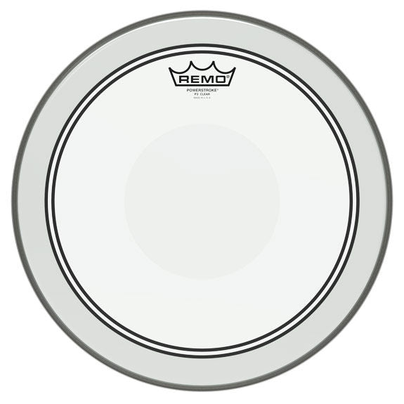 13" Remo Powerstroke 2 Clear with Clear Dot Snare Drum Head