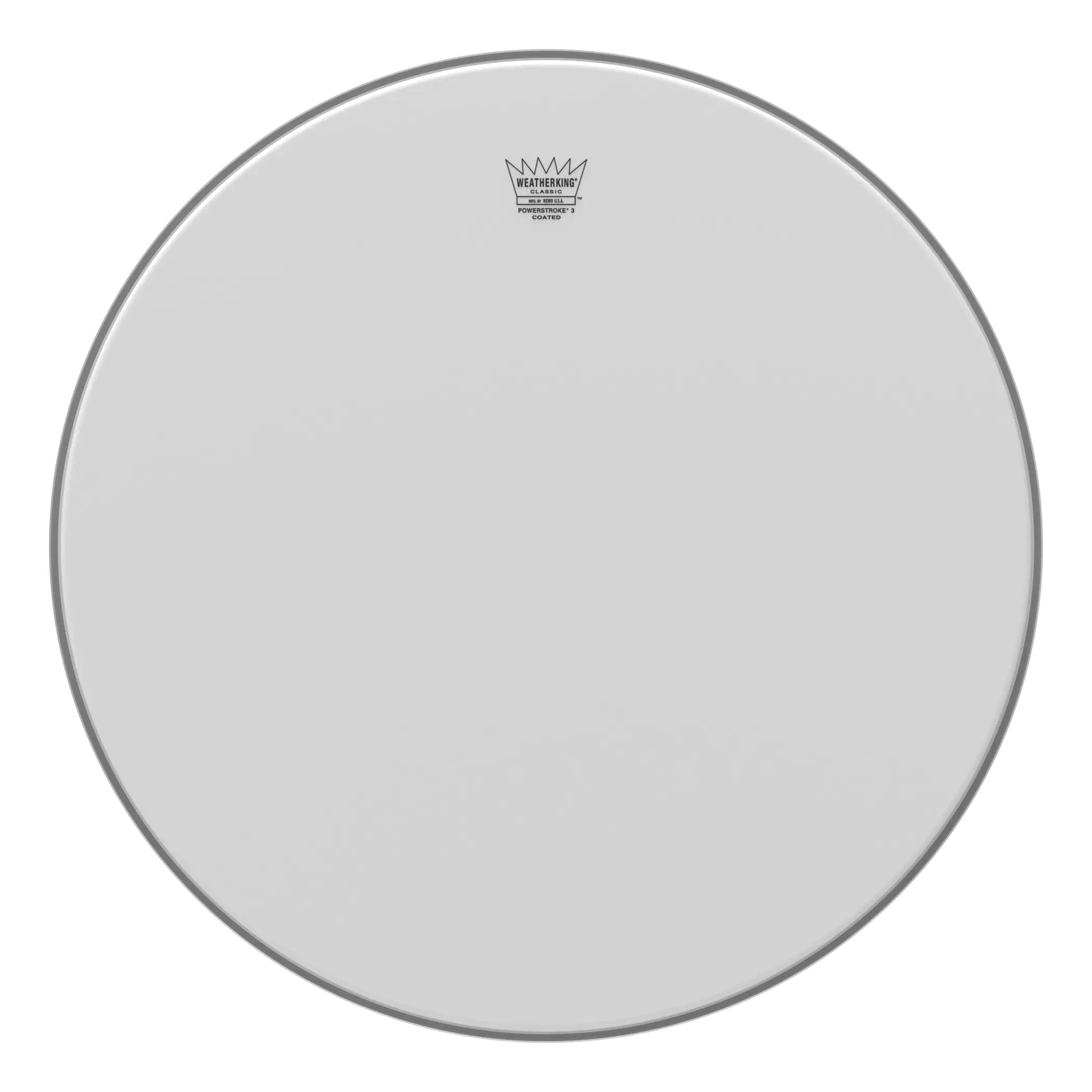 Remo Powerstroke P3 Classic Fit Coated Bass Drumhead - 22"
