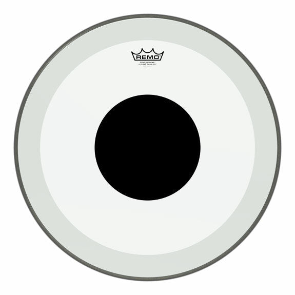 Remo 24" Powerstroke 3 Clear Black Dot Bass Drumhead
