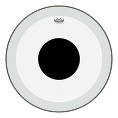 Remo Powerstroke P3 Clear Black Dot Bass Drumhead - Top Black Dot - 26"