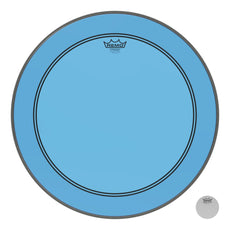 Remo Powerstroke P3 Colortone Blue Bass Drumhead - 22"