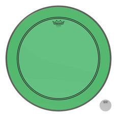 Remo Powerstroke P3 Colortone Green Bass Drumhead - 22"