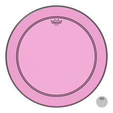 Remo Powerstroke P3 Colortone Pink Bass Drumhead - 22"