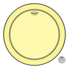 Remo Powerstroke P3 Colortone Yellow Bass Drumhead - 20"