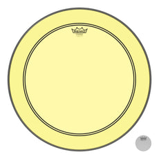Remo Powerstroke P3 Colortone Yellow Bass Drumhead - 22"