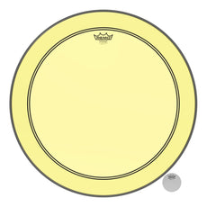 Remo Powerstroke P3 Colortone Yellow Bass Drumhead - 24"