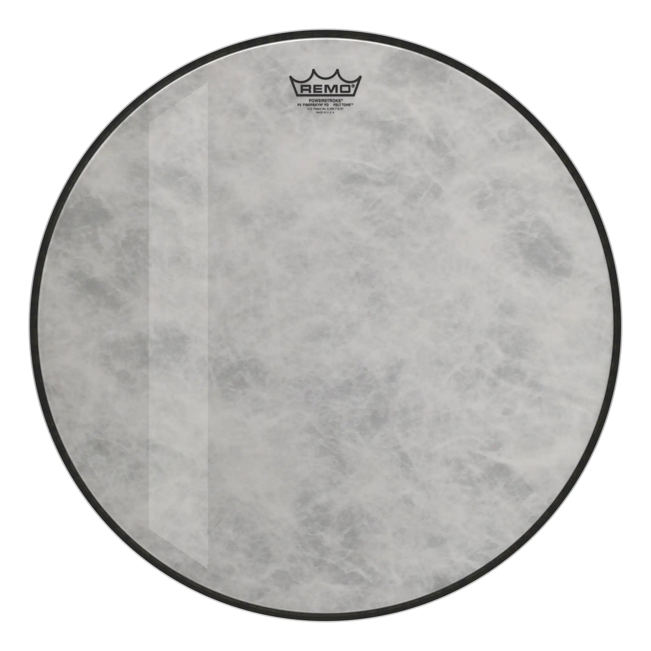 Remo Powerstroke P3 Felt Tone Fiberskyn Diplomat Bass Drumhead - 20"