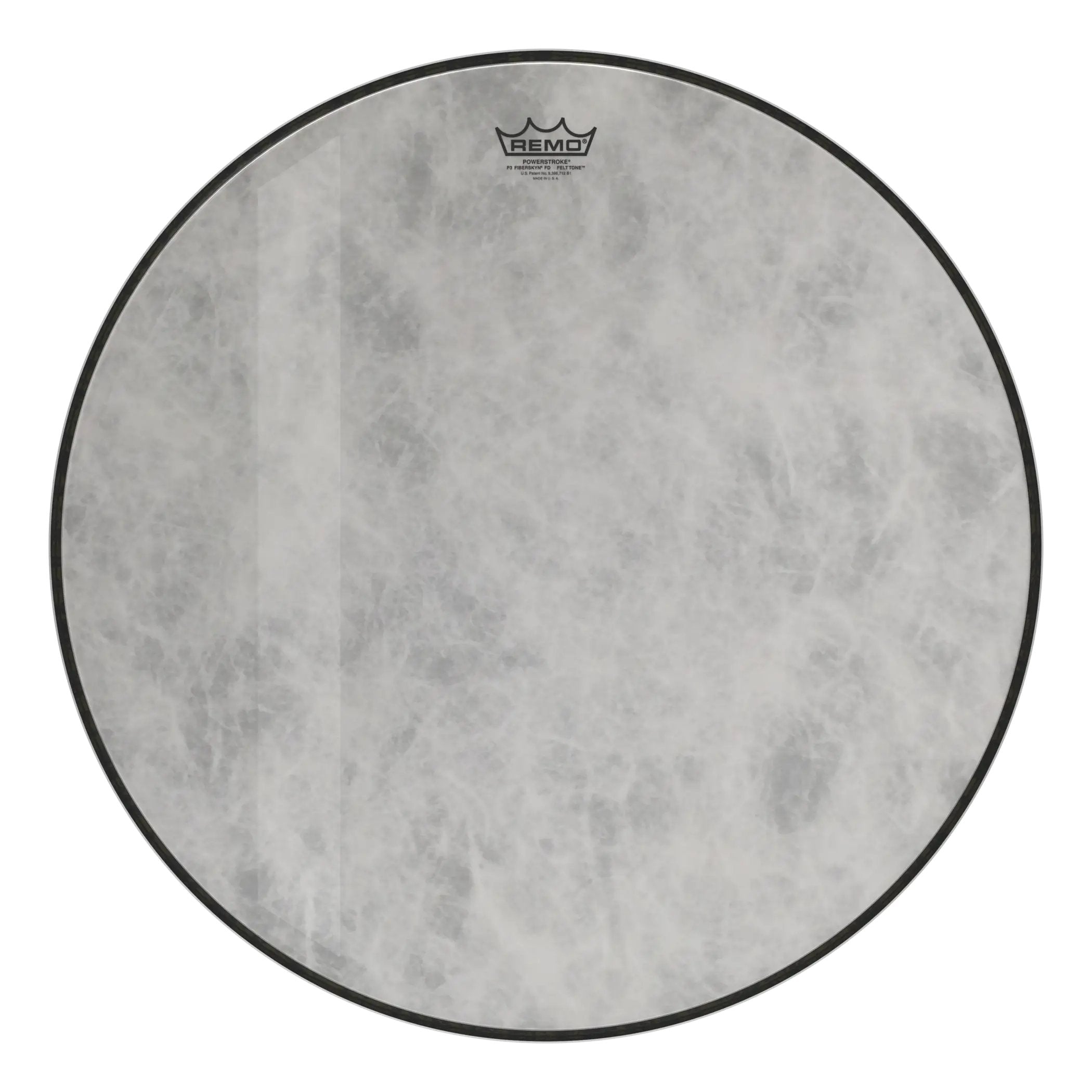 Remo Powerstroke P3 Felt Tone Fiberskyn Diplomat Bass Drumhead - 24"
