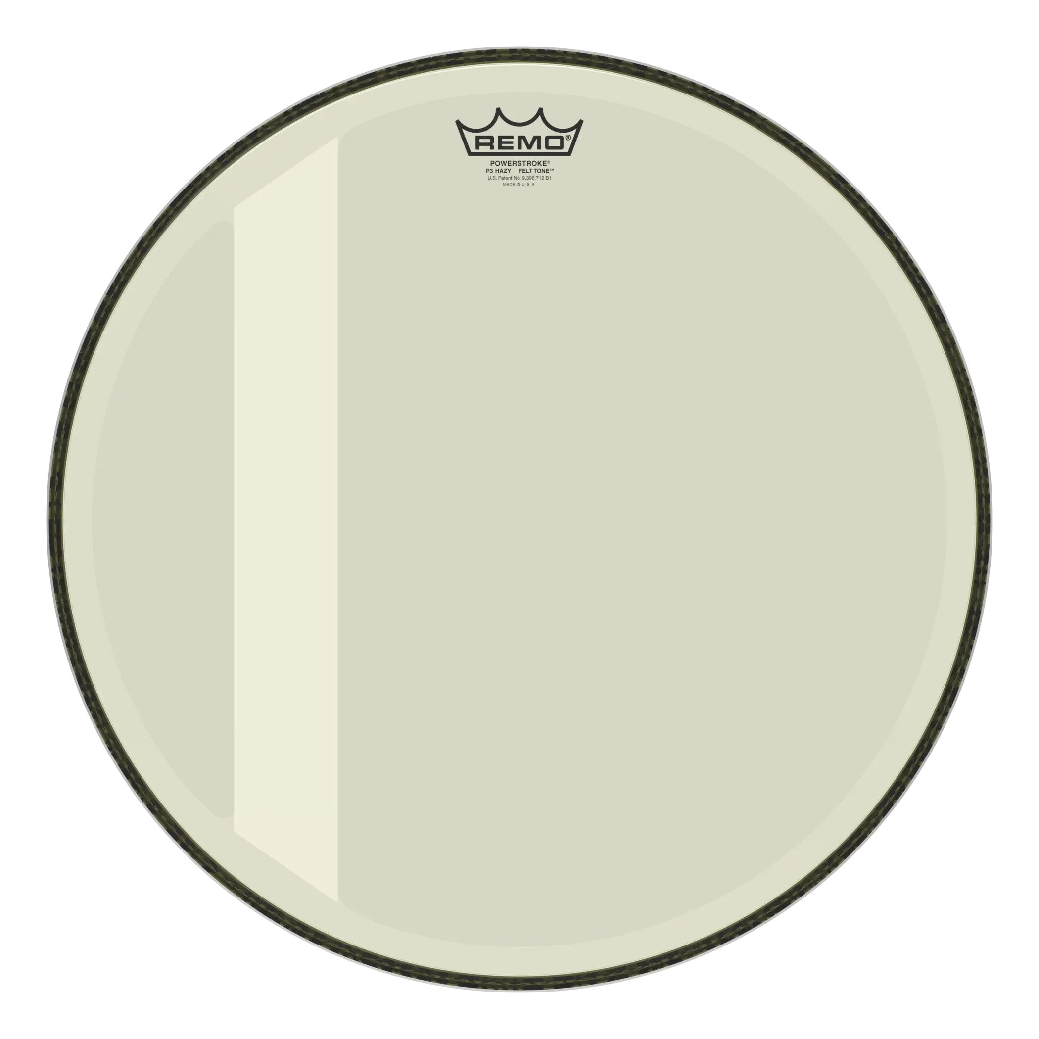 Remo Powerstroke P3 Felt Tone Hazy Bass Drumhead - 18"