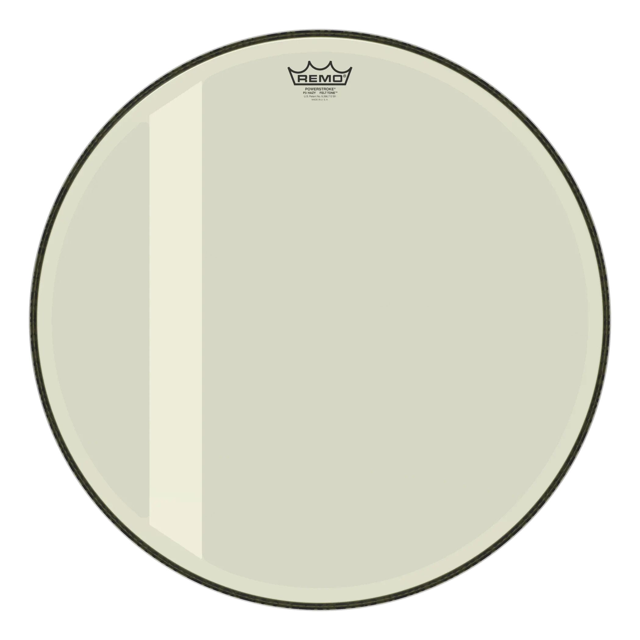 Remo Powerstroke P3 Felt Tone Hazy Bass Drumhead - 22"