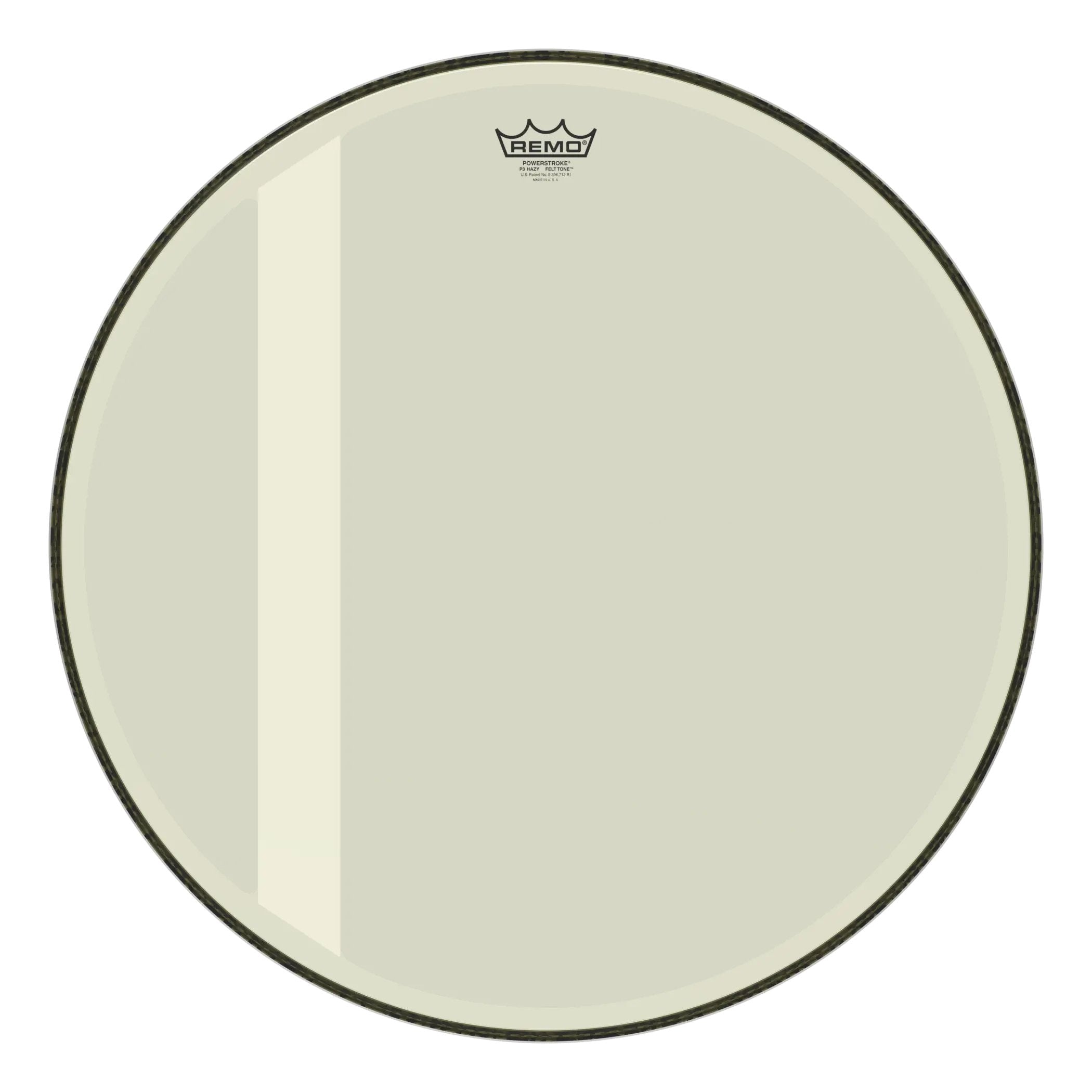 Remo Powerstroke P3 Felt Tone Hazy Bass Drumhead - 24"