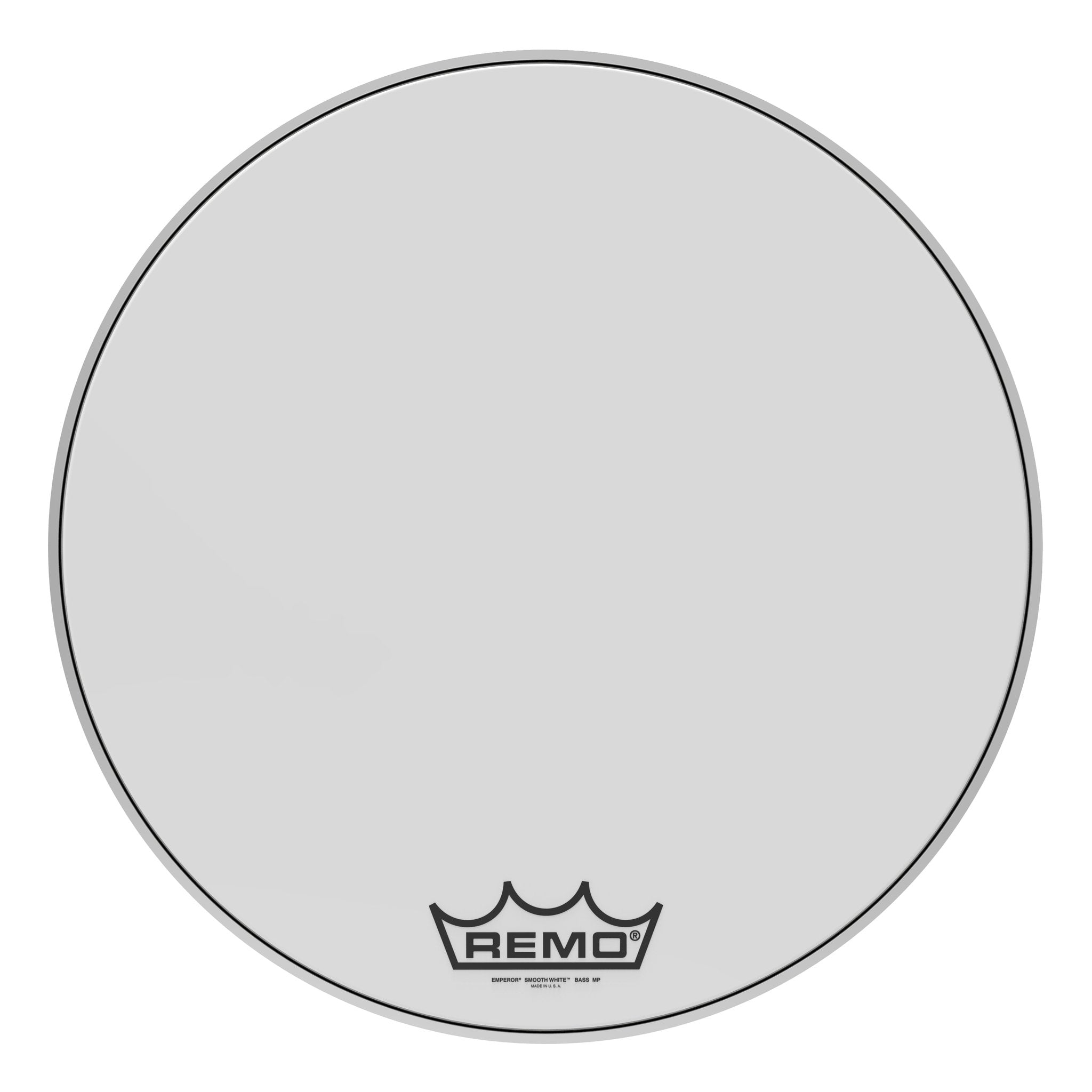 Remo Smooth White Emperor 24" Marching Bass Drumhead bb-1224-mp