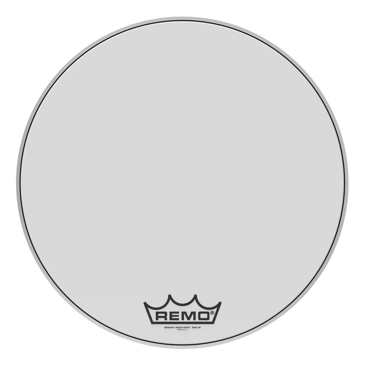 Remo Smooth White Emperor 24" Marching Bass Drumhead bb-1224-mp