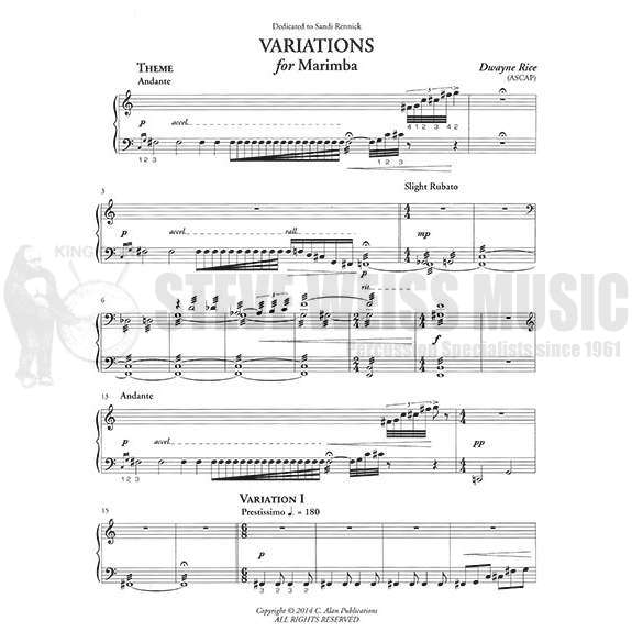 Rice-Variations for Marimba-M