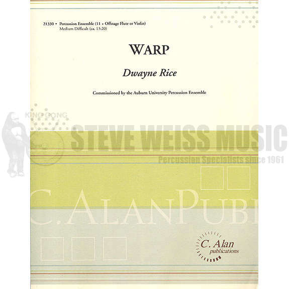 Rice-Warp (SP)-B/2V/Cro./2X/4M/5T/P/offstage FL or VN