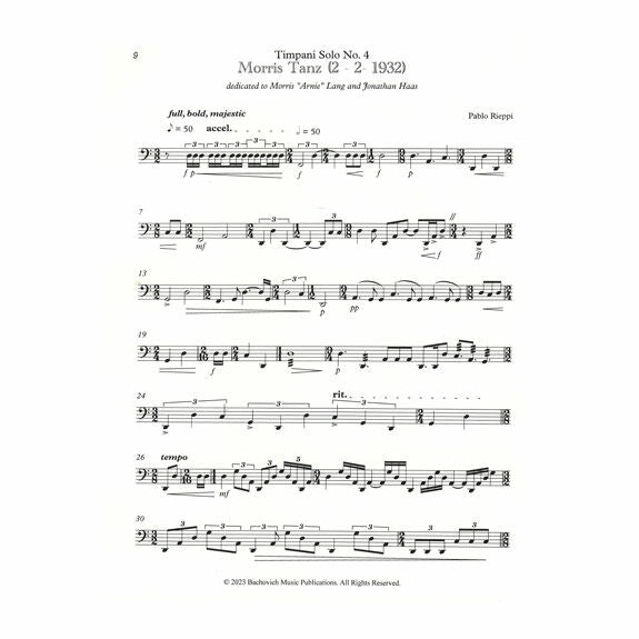 Rieppi-12 Modern Timpani Solos-4T