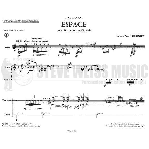 Rieunier-Espace (S-n5)-P/4T/V/M/B/X/HPSCHD