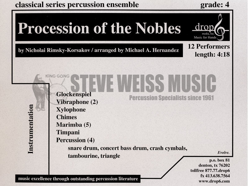 Rimsky-Korsakov-Procession of the Nobles arr. Hernandez (SP)-B/2V/C/X/5M/3T/P