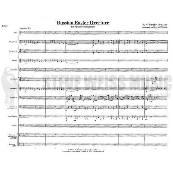 Rimsky-Korsakov-Russian Easter Overture arr. Primatic (SP)-B/2V/C/X/4M/4T/P