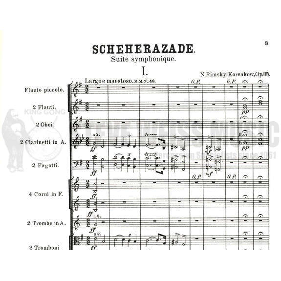 Rimsky-Korsakov-Scheherazade (Score)