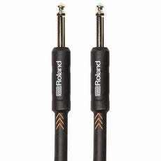 10' Roland Black Series Instrument Cable with Straight 1/4'' Jacks